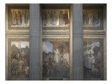 Attila marche vers Paris (an 451) reproduction procédé giclée par Jules Elie Delaunay