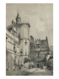 Hôtel de Cluny Giclée-Druck von Louis Jules Frederic Villeneuve