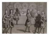 Buffet dressé pour la collation lors des soirées d'appartement à Versailles Reproduction procédé giclée par Antoine Trouvain