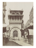Le Caire, fontaine et école arabe Lámina giclée por Henri Béchard