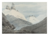 Entre Chamonix et Martigny : L'Aiguille verte Giclee Print by John Robert Cozens