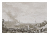 Attaque de la ville de Weimar par les troupes françaises, le 14 octobre 1806 Giclee Print by Benjamin Zix