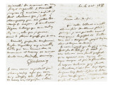 Autograph Letter Signed to Berryer, October 4, 1858 Giclee Print by Eugene Delacroix