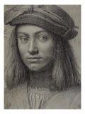 Tête d'homme coiffé d'un chapeau reproduction procédé giclée par Giovanni Antonio Boltraffio