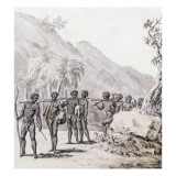 Manière dont on conduit les nègres esclaves Giclée-Druck von James Basire