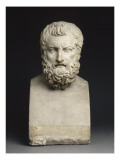 Buste de Zénon de Citium (322-264 av J.C), philosophe grec, fondateur du stoïcisme Giclée-Druck