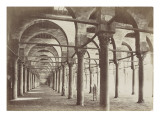 Le Caire, intérieur de la mosquée d'Amrou reproduction procédé giclée par Henri Béchard