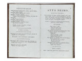 Livret de spectacle : distribution des rôles de " I Manli" reproduction procédé giclée