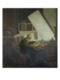 Bracquemond et son disciple (le graveur Félix Bracquemond (1833-1914) et Gaston Latouche) reproduction procédé giclée par Gaston De La Touche