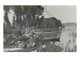 Baignade à By Reproduction procédé giclée