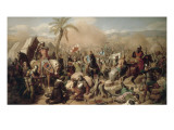 Bataille d'Ascalon, 12 août 1099 Lámina giclée por Jean Victor Schnetz