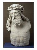 Buste du Christ crucifié, provenant du calvaire de la chartreuse de Champmol reproduction procédé giclée par Claus Sluter
