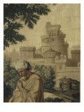 History of Moses. Moses Presentation (Left Fragment) Giclee Print by Nicolas Poussin