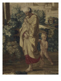 History of Moses. Moses Presentation (Left Fragment) Giclee Print by Nicolas Poussin