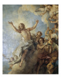 Abside de la chapelle Royale de Versailles : La résurrection reproduction procédé giclée par Charles de La Fosse