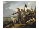 Henri IV faisant entrer des vivres dans Paris Giclée-Druck von Francois Andre Vincent
