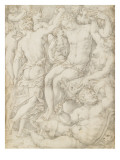 Bacchanale : Bacchus, Silène, Faunes et Ménades Lámina giclée por Giorgio Vasari
