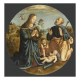 Sainte Famille adorant l'Enfant Giclee Print