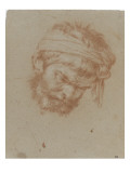 Tête d'homme barbu Giclee-trykk av Francisco Bayeu Y Subias Tête d'homme barbu Giclee-trykk av Francisco Bayeu Y Subias