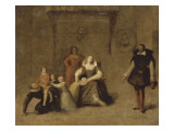 Henri IV jouant avec ses enfants reproduction procédé giclée par Jean-Auguste-Dominique Ingres
