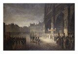 Blessing of the Flags on the Front of Notre Dame 1810 reproduction procédé giclée