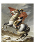 Bonaparte, Premier consul, franchissant le Grand Saint-Bernard, 20 mai 1800 reproduction procédé giclée par Jacques-Louis David