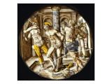 Le Christ a colonne Giclée-Druck von Martin de Vos