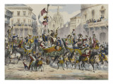 Le carnaval à Milan, Italie Lámina giclée Le carnaval à Milan, Italie Lámina giclée