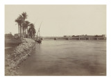 Le Caire, Pont de Ghézireh Lámina giclée por Henri Béchard