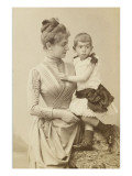 Claire Salles et son fils Robert Reproduction procédé giclée par et Cie Hermann