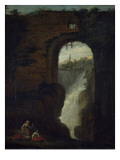 Cascade de Tivoli Giclee Print by Hubert Robert
