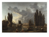 Le château de Méréville Lámina giclée por Hubert Robert