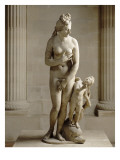Capitoline Aphrodite Type with Eros Riding a Dolphin Giclee Print