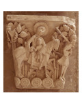 Chapiteau historié de la cathédrale Saint-Lazare d'Autun : la Fuite en Egypte Reproduction procédé giclée