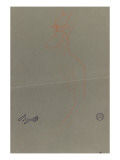 Caricature Sketch of a Figure, Half-Human Half-Animal Giclee Print by Rembrandt Bugatti