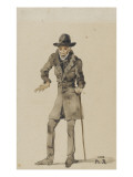 Portrait-charge de Victor Schoelcher Giclee Print by Philippe Rousseau
