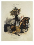 Caricature de Liszt Reproduction procédé giclée par Alcide Joseph Lorentz