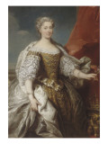 Catherine Bnin-Opalinska, épouse de Stanislas Lescszinki  (1680-1747) Giclée-Druck von Jean Baptiste Van Loo