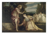 Le Christ apparaissant à la Madeleine (Noli me tangere) reproduction procédé giclée par Paolo Véronèse
