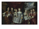 Les enfants de Habert de Montmor Giclee Print by Philippe De Champaigne