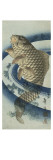 Carpe remontant le courant Lámina giclée por Katsushika Taito II
