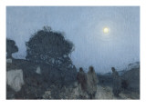 le Christ et ses disciples sur la route de Béthanie reproduction procédé giclée par Henry Ossawa Tanner