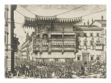Le carnaval de Rome Lámina giclée por Giovanni Battista Falda Le carnaval de Rome Lámina giclée por Giovanni Battista Falda