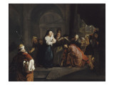 Le Christ et la femme adultère Lámina giclée por Gabriel Metsu
