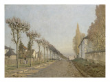 Chemin de la Machine, Louveciennes reproduction procédé giclée par Alfred Sisley
