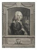 Charles-Jean-François Hénault (1685-1770) reproduction procédé giclée par Augustin De Saint-aubin