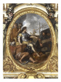Ceiling of the Hall of Mirrors: Restoring Navigation Giclee Print by Charles Le Brun