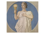 Carton pour les Vitraux de la chapelle Saint Ferdinand : la Foi Lámina giclée por Jean-Auguste-Dominique Ingres Carton pour les Vitraux de la chapelle Saint Ferdinand : la Foi Lámina giclée por Jean-Auguste-Dominique Ingres