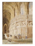 Intérieur de la cathédrale de Chartres Giclee Print by James Roberts