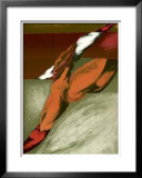 Red and Green Verticle Limited Edition Framed Print by Toral 